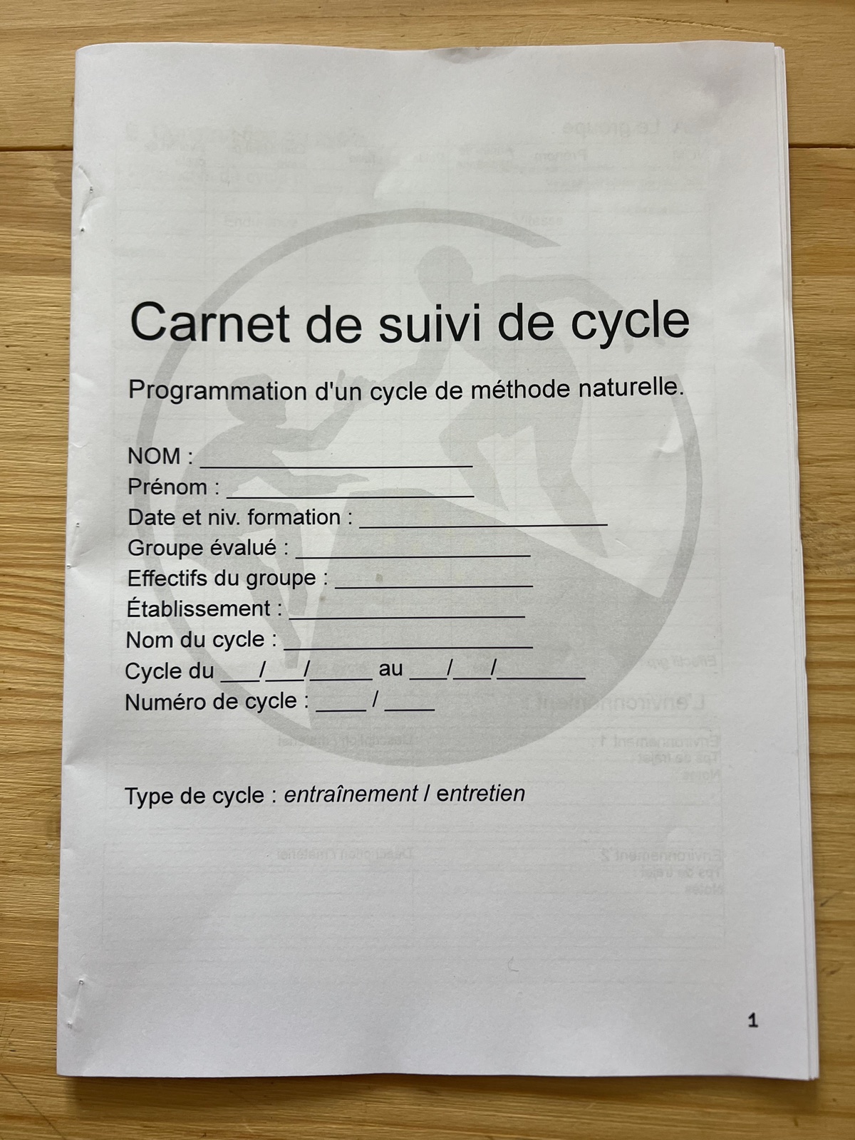 Aperçu du livret de programmation